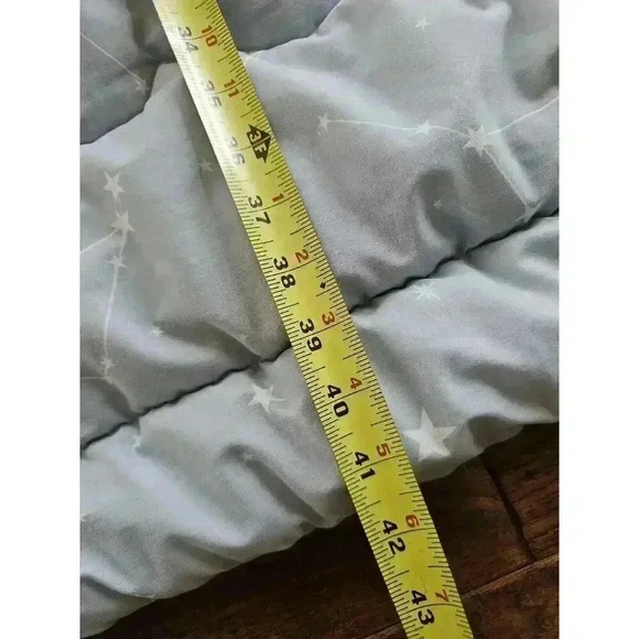 Lambs & Ivy Sierra Sky Blue/Gray Woodland Forest Nursey Baby Crib Blanket Quilt - Picture 9 of 9